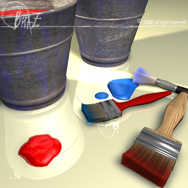 paint tools 3d model - Paint tools... by BraZ