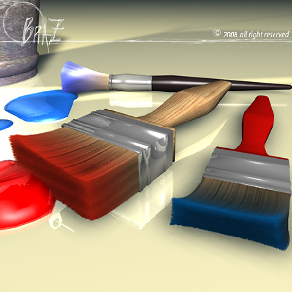 paint tools 3d model - Paint tools... by BraZ