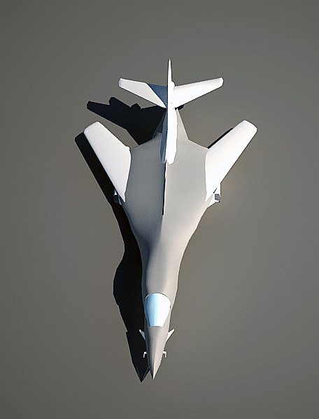 3d model flying plane - b1 bomber by karimelnabawy