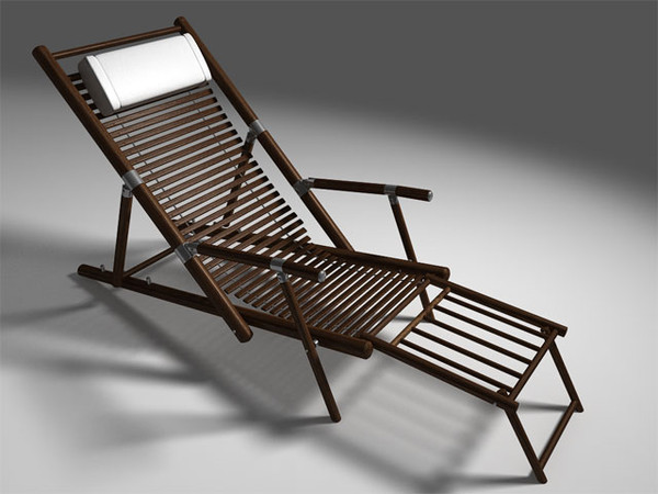 3ds max deck chair - Deck Chair... by bemola