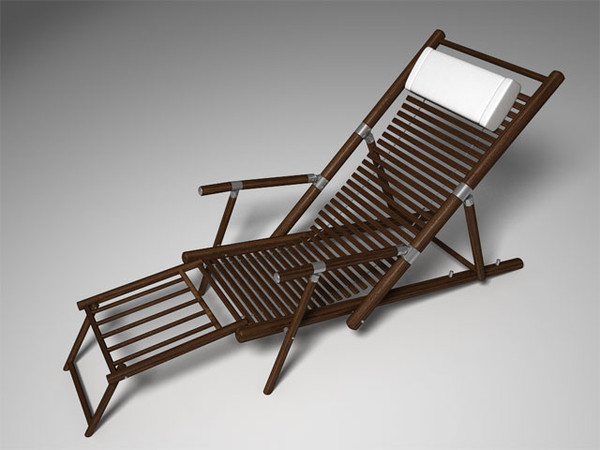 3ds max deck chair - Deck Chair... by bemola