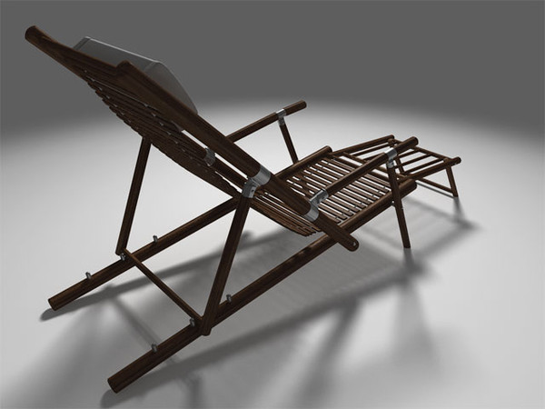 3ds max deck chair - Deck Chair... by bemola