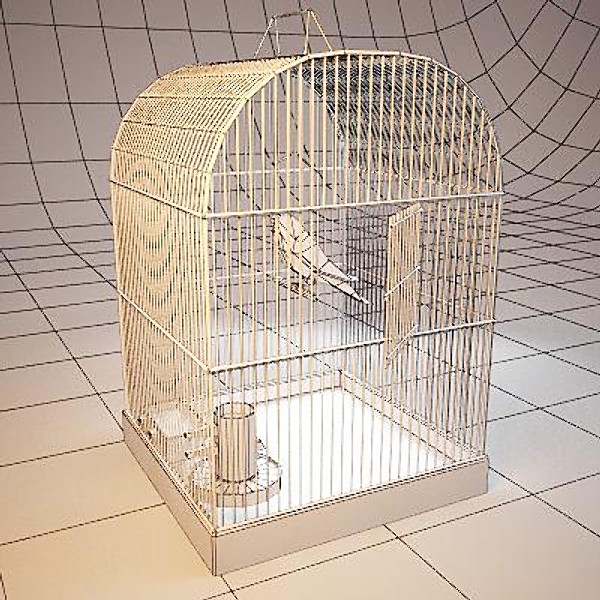 maya cage bird cells - The cage with the bird by Stubborn3D