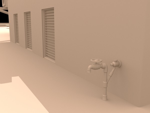 3d building offices shops - Quality Classic Downtown Building by Redafvir