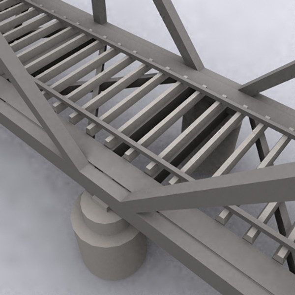 3d bridge model - bridge 001 by dinuka