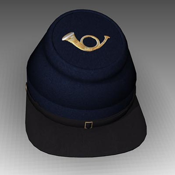 civil war union infantry 3d model - Civil War Union Infantry Kepi by mostlysquare