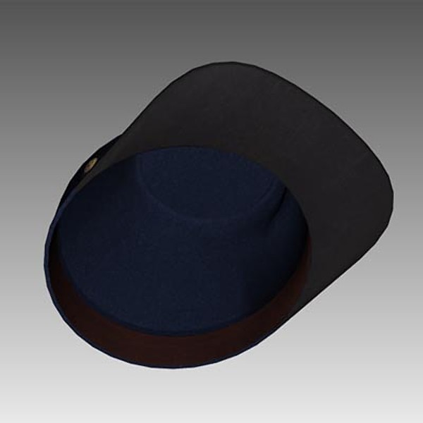 civil war union infantry 3d model - Civil War Union Infantry Kepi by mostlysquare