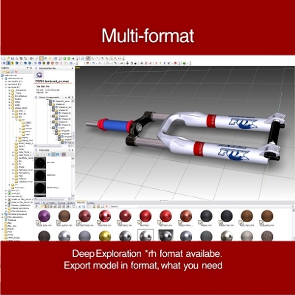 fox fork 3d obj - FOX fork model by Zigzain