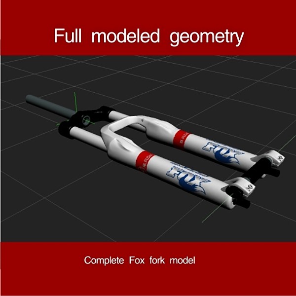 fox fork 3d obj - FOX fork model by Zigzain