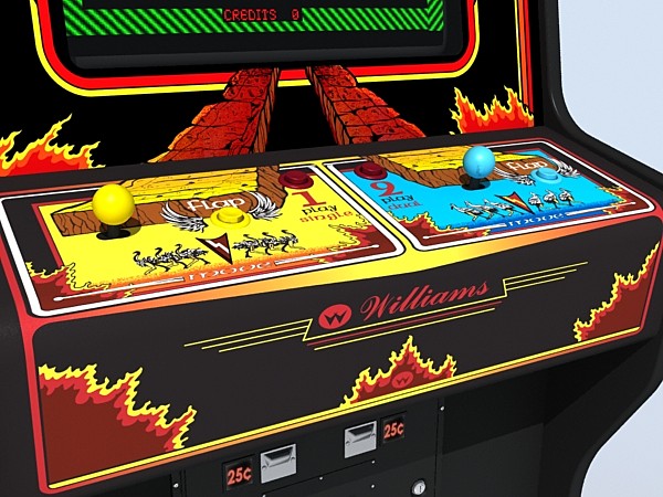 3ds max joust arcade - joust arcade by monkeyodoom