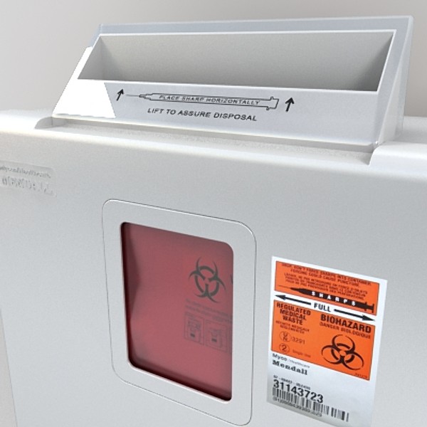 bio hazard sharps 3ds - biohazard sharps by monkeyodoom