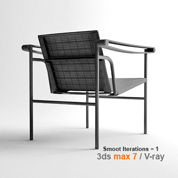 design le corbusier sling chair 3d max - le corbusier lc1 by lajhar
