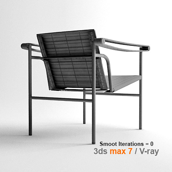 design le corbusier sling chair 3d max - le corbusier lc1 by lajhar