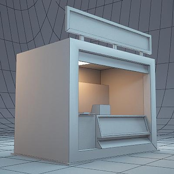 3d model of icecream shop park - IceCream Shop by Stubborn3D