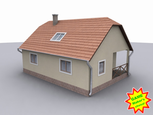family 3d model - house_lowpoly12finished.max by Animuss