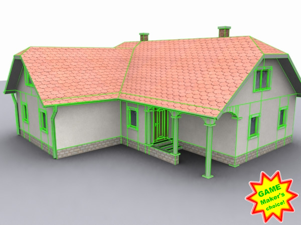 3d model of family - house_lowpoly04_finished.max by Animuss