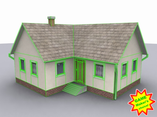 family 3d max - house_lowpoly09finished.max by Animuss