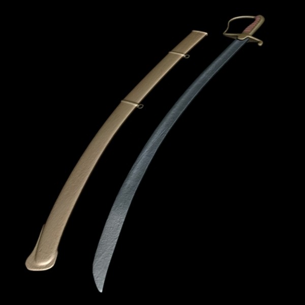 maya british light cavalry sword - Light Cavalry Sword by mostlysquare