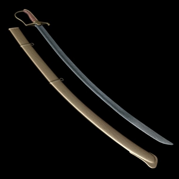 maya british light cavalry sword - Light Cavalry Sword by mostlysquare