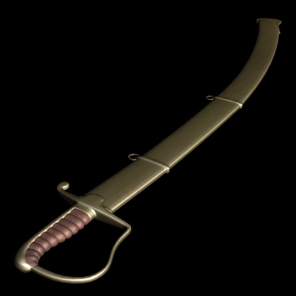maya british light cavalry sword - Light Cavalry Sword by mostlysquare