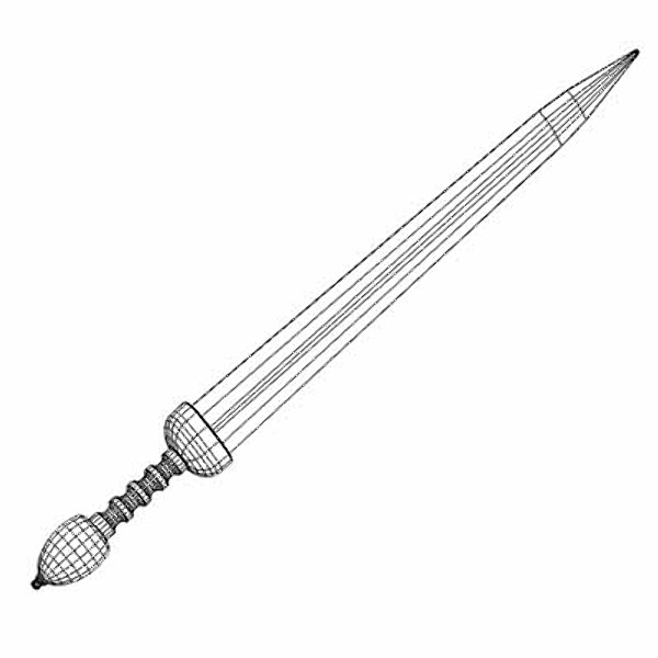 gladius hispaniensis 3d model - Gladius Hispaniensis by mostlysquare