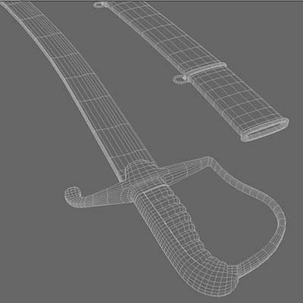 maya british light cavalry sword - Light Cavalry Sword by mostlysquare