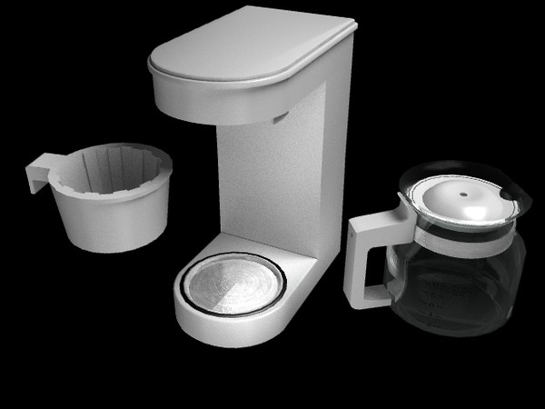 lightwave coffee maker 3d model - Coffee Maker by Irish Wolf Productions