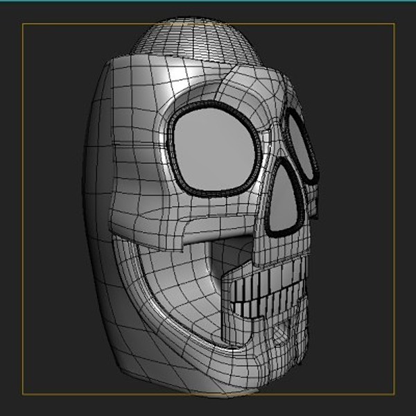 max metallic skull - Metal Skull by shank3d