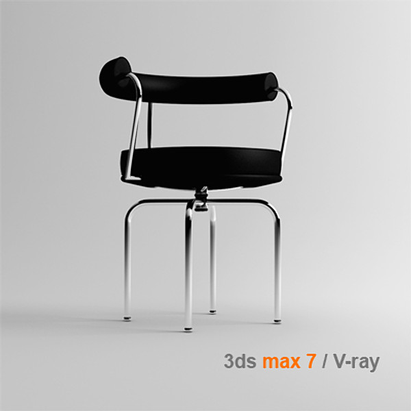 le corbusier lc7 3d 3ds - lc7 by lajhar