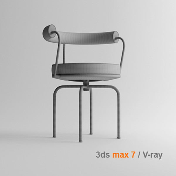 le corbusier lc7 3d 3ds - lc7 by lajhar