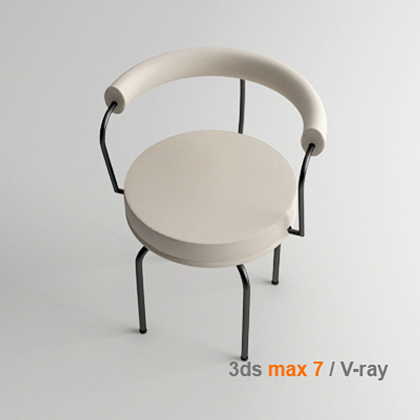 le corbusier lc7 3d 3ds - lc7 by lajhar