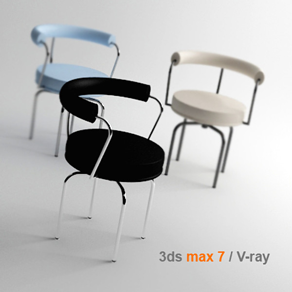 le corbusier lc7 3d 3ds - lc7 by lajhar