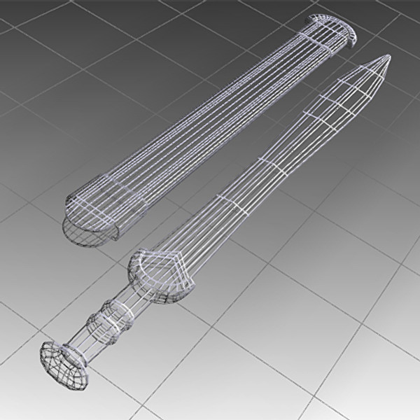 greek sword 3d model - Greek Sword by mostlysquare