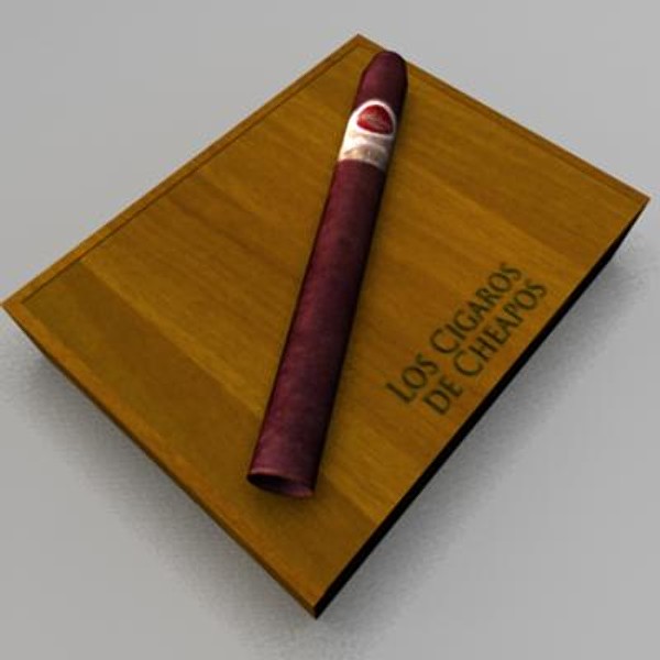 3d box cigars - Box of Cigars by My3DGuy