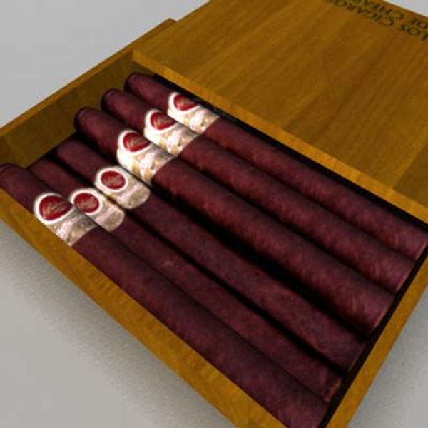3d box cigars - Box of Cigars by My3DGuy