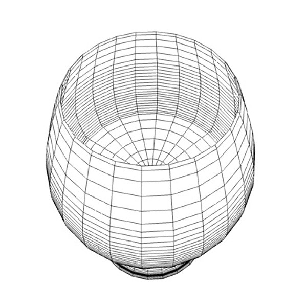cognac glass liquid 3d model - Cognac Glass by Whong