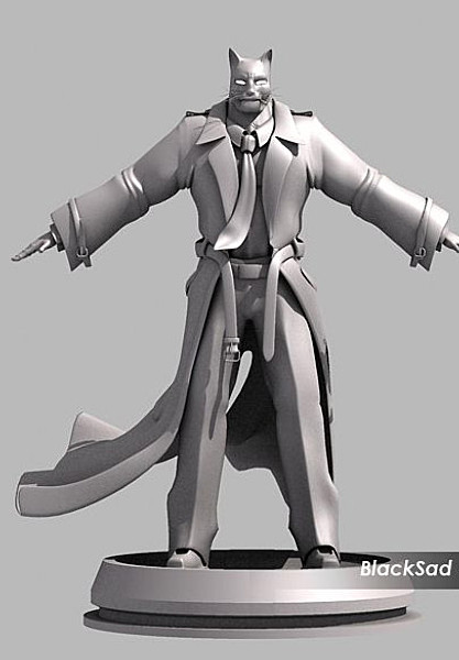 blacksad - feline detective 3d model - 3 Blacksad - Feline Detective by Kostas Yiatilis Macfarlane