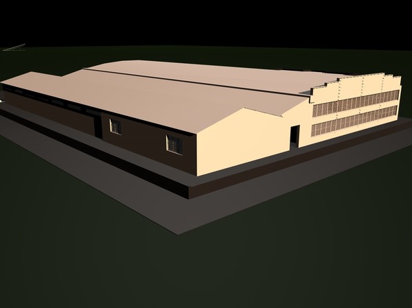 3dsmax commercial hangar - Commercial space/hangar by studiorender