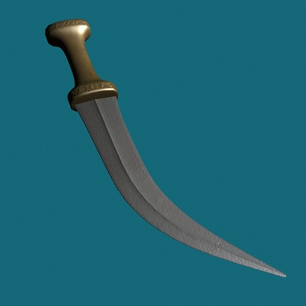 khanjar 3d 3ds - Khanjar by mostlysquare
