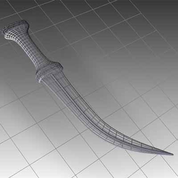 khanjar 3d 3ds - Khanjar by mostlysquare
