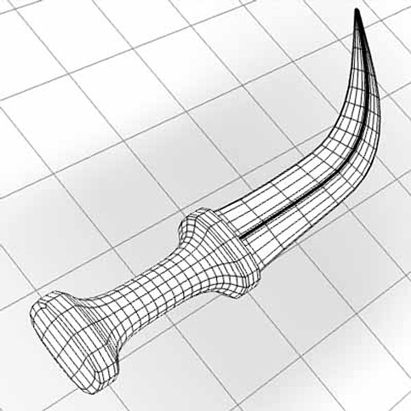 khanjar 3d 3ds - Khanjar by mostlysquare