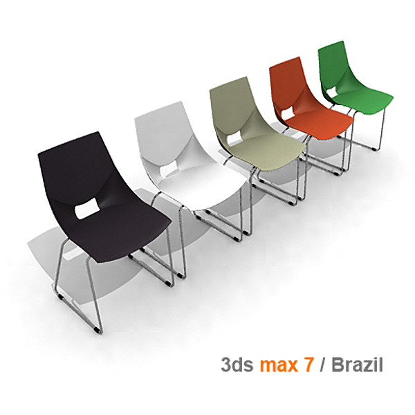 3ds max modern stacking chair mobexpert - mobexpert sirio stacking chair by lajhar