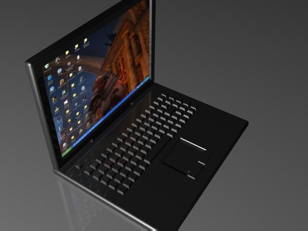 3d model laptop scene - Laptop by Sephar3D