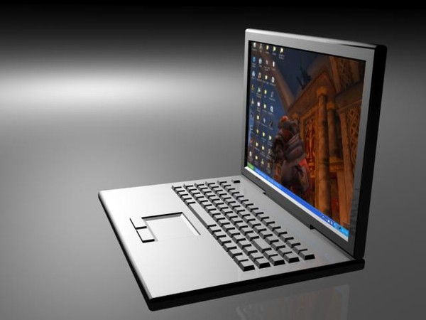 3d model laptop scene - Laptop by Sephar3D