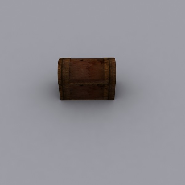 rigged treasure chest 3d model - Rigged Treasure Chest by Game Model Creations
