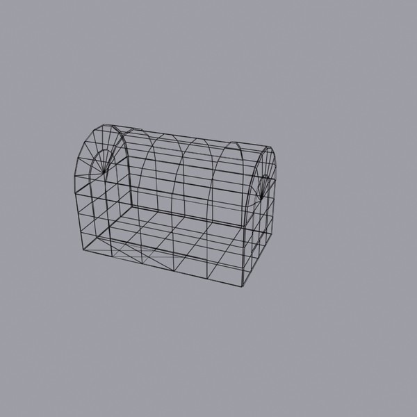 rigged treasure chest 3d model - Rigged Treasure Chest by Game Model Creations