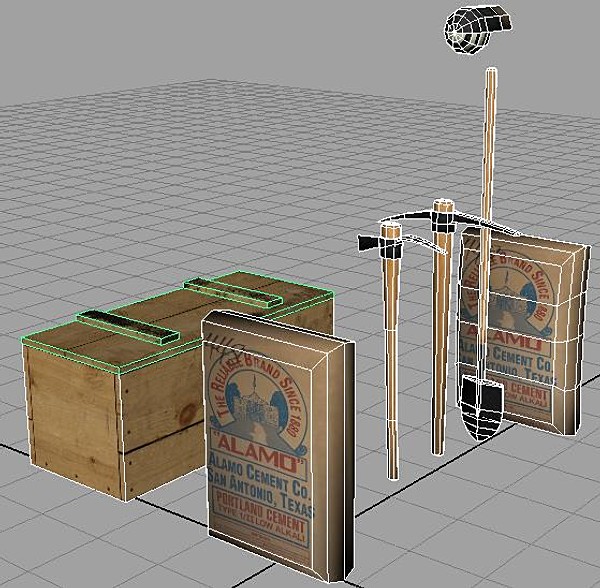 crate set modeled 3d model - Tool Models Set.mb by Shinji246