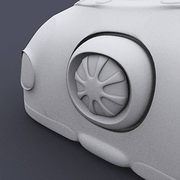 3d model futuristic concept beetle bus car - Concept Car by shank3d
