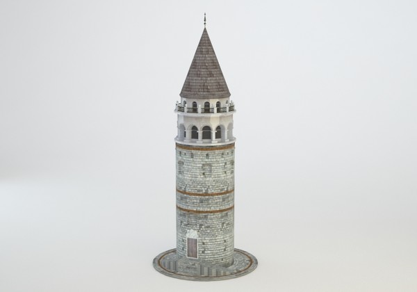 3ds max galata tower - galata tower by luledesign