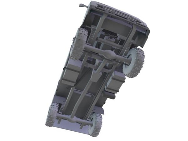 kamaz 4x4 3d model - Kamaz 4x4 by Ruski_xx